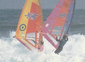 1985 Weet-Bix Surf Sports #18 Girl's Sailboarding Front